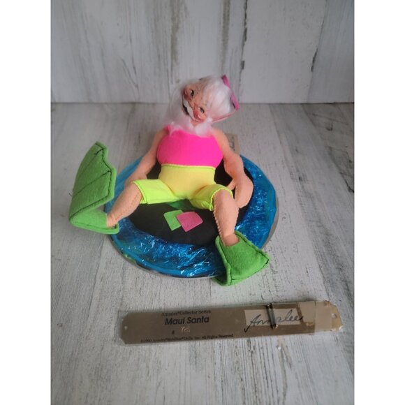 Annalee 1990 summer time maui santa vacation swimming doll Society - Picture 1 of 8